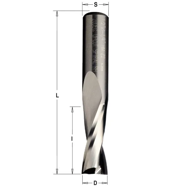 Фото Фреза спиральная монолитная 12x52x100 Z=2 S=12 RH в интернет-магазине ToolHaus.ru