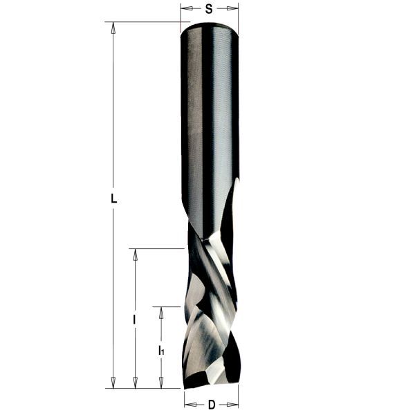 Фото Фреза спиральная монолитная 12x42x90 Z=2+2 S=12 RH в интернет-магазине ToolHaus.ru